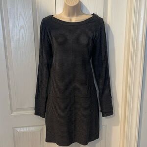 Athleta striped knit dress-small